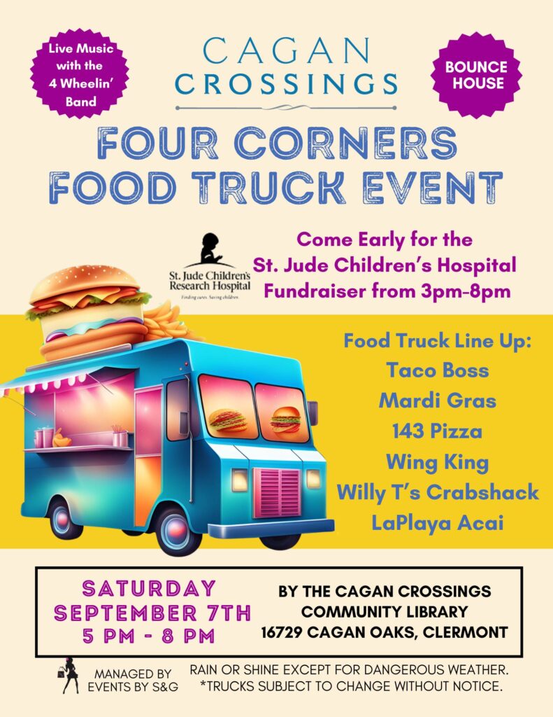 Food truck event on September 7th